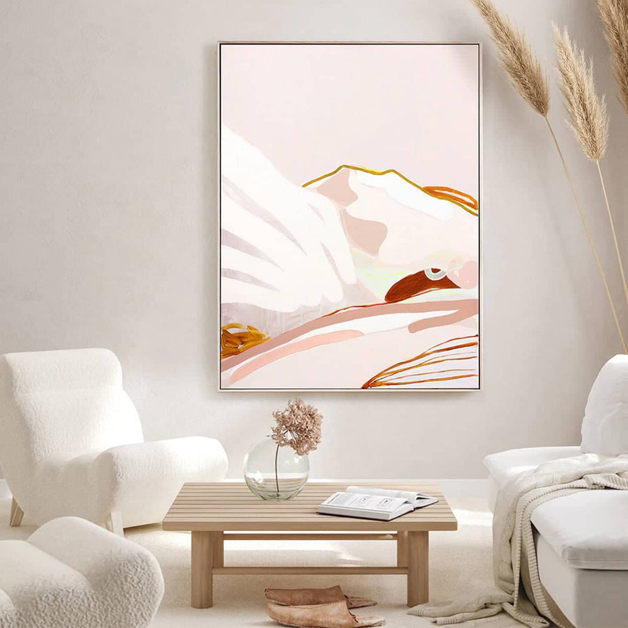 In The Quiet I Breathe Canvas Print 120Cm X 90Cm Oak Frame