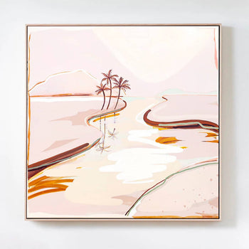 River Of Light Canvas Print 80Cm x 80Cm