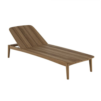 Grasshopper Outdoor Sunlounge - Teak