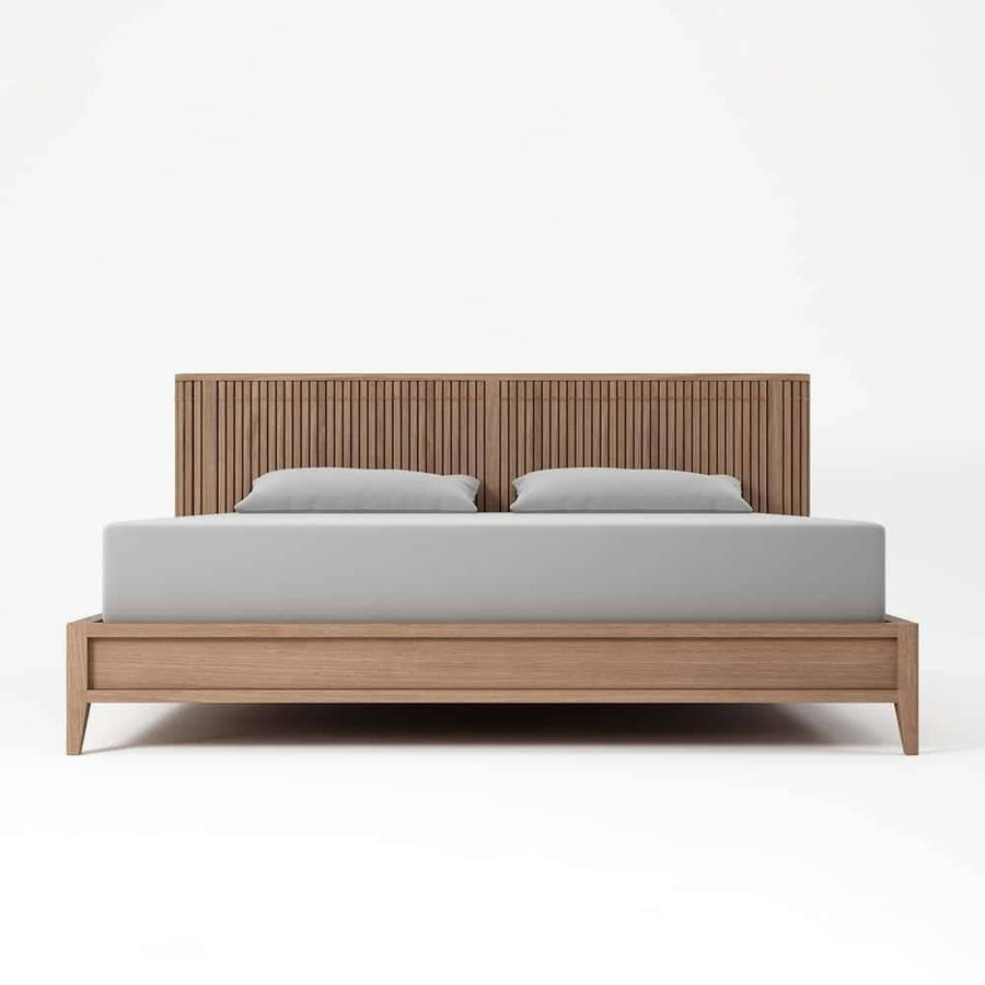 Koppar Queen Bed without Storage - Teak