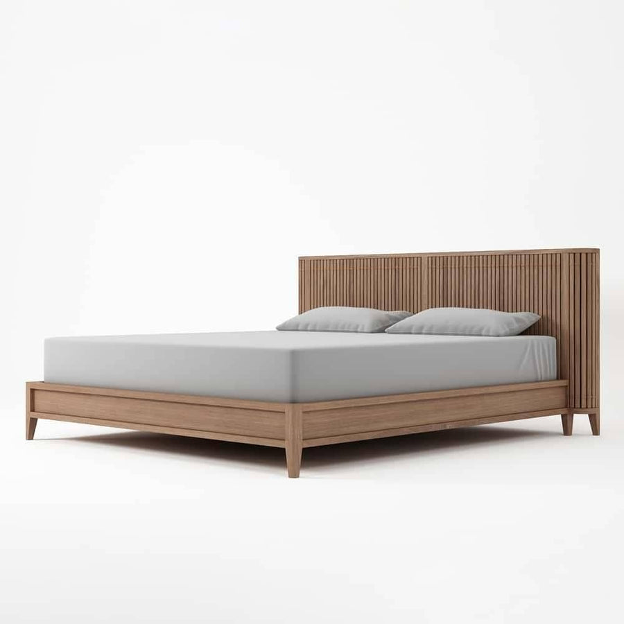 Koppar Queen Bed without Storage - Teak