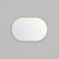 Bjorn Oval Mirror 65Cm X 100Cm - Brass