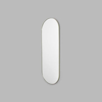 Bjorn Large Oval Mirror - Silver