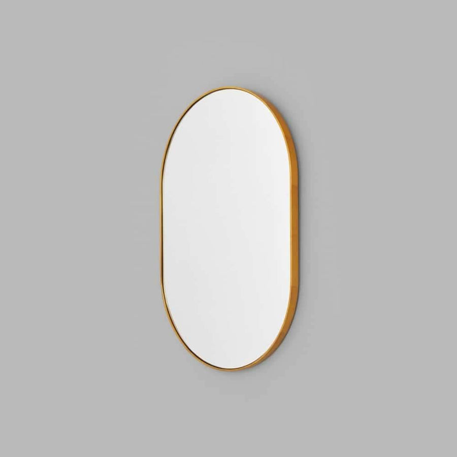 Bjorn Oval Mirror - Brass