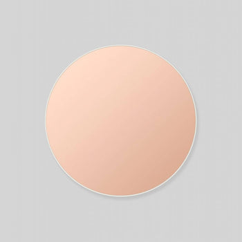 Flynn Round Mirror - Bright White / Dusk 50cm x 50cm