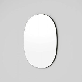 Miller Small Black Oval Mirror 60cm x 75cm