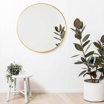 Bella Round Mirror - Brass 60cm x 60cm