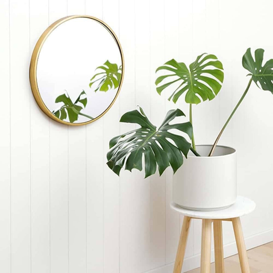 Bella Round Mirror - Brass 80cm x 80cm