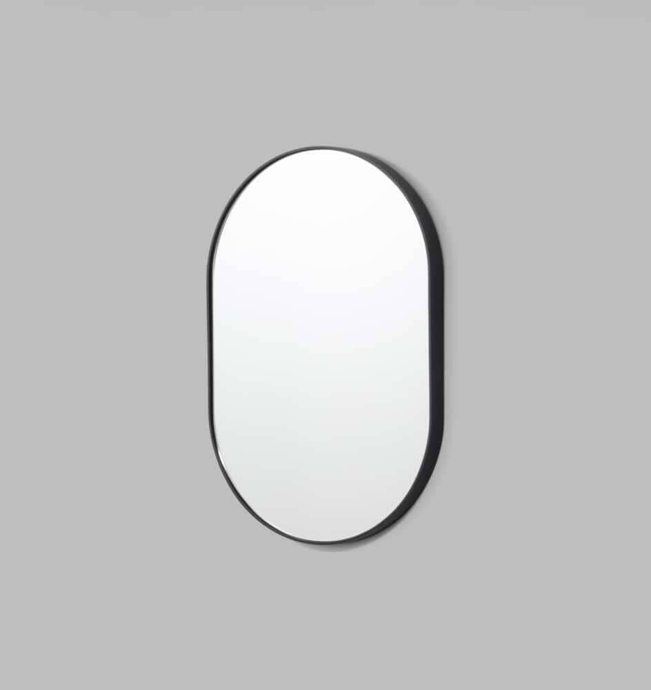 Bjorn Oval Mirror - Black 80cm x 120cm