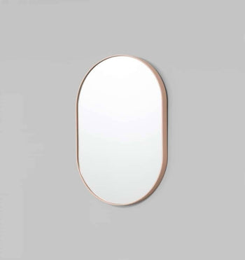 Bjorn Oval Mirror - Powder 65cm x 100cm