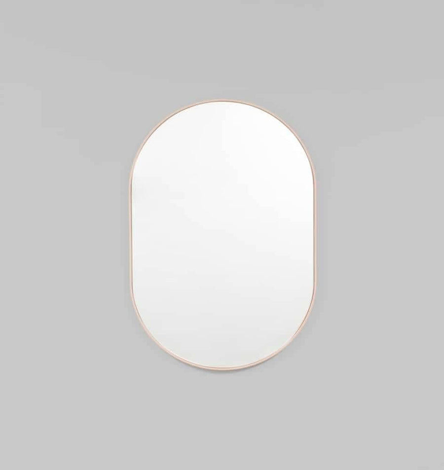 Bjorn Oval Mirror - Powder 65cm x 100cm