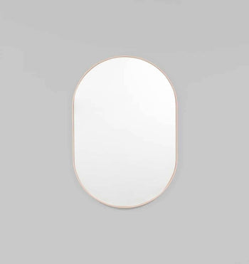 Bjorn Oval Mirror - Powder 50cm x 75cm