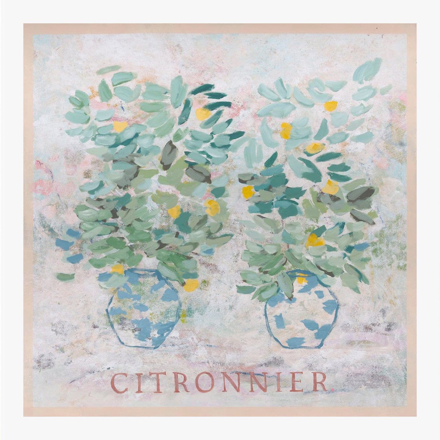 Citronnier Canvas Print 150Cm x 150Cm White Frame