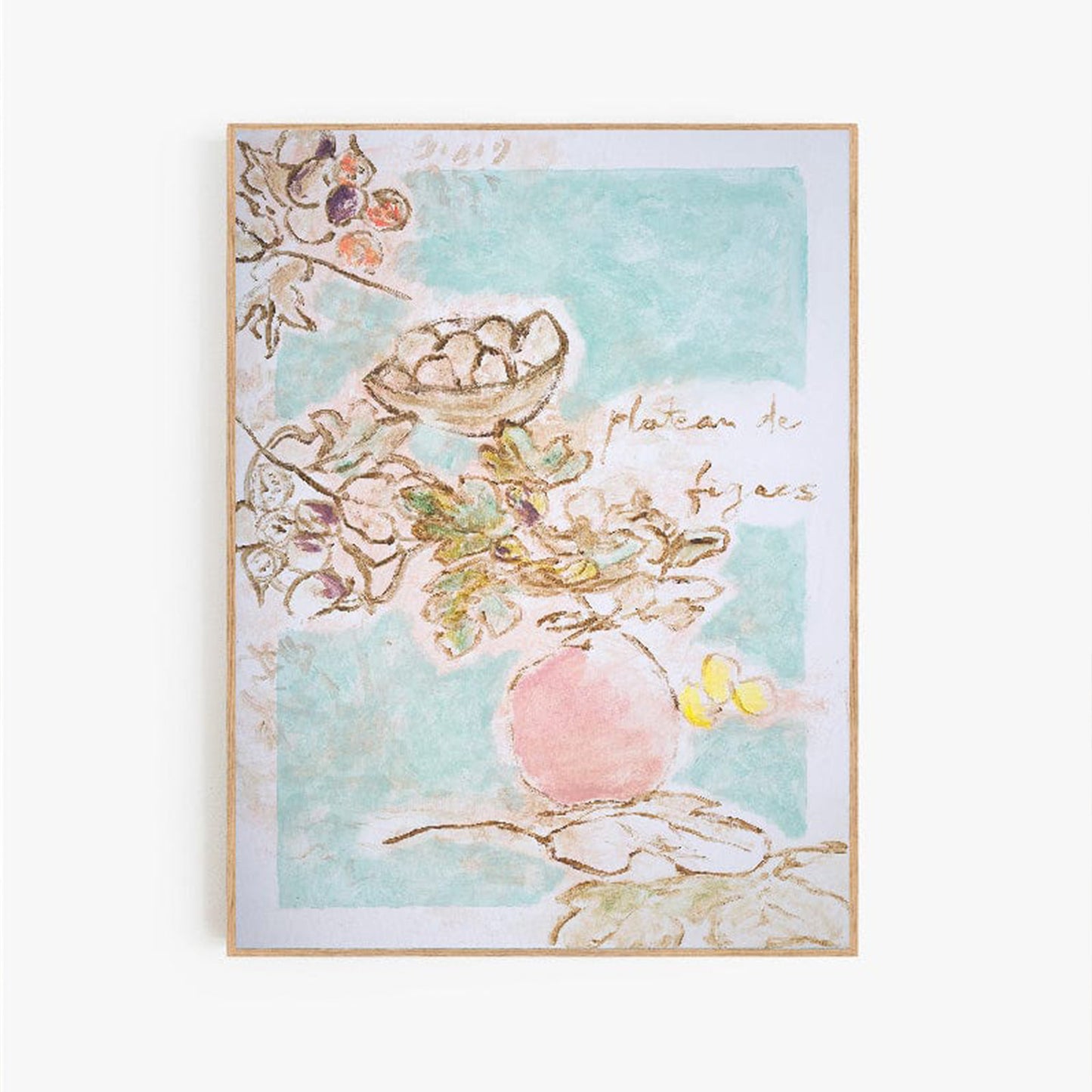 Plateau De Figues Canvas Print 52Cm x 70Cm