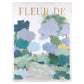 Fleur De Jacaranda Canvas Print 92Cm x 125Cm Oak Frame