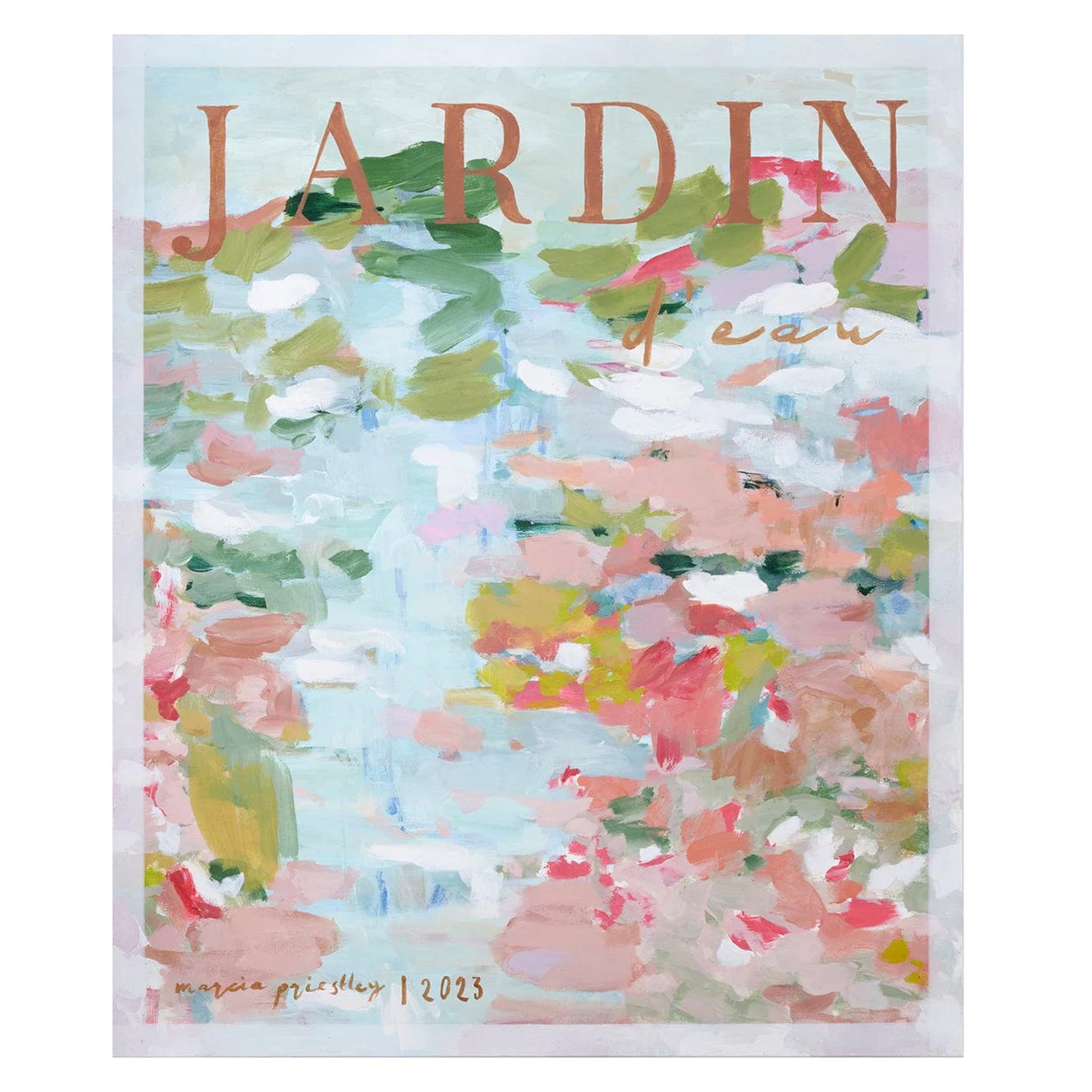 Jardin D'eau Canvas Print 100Cm x 120Cm