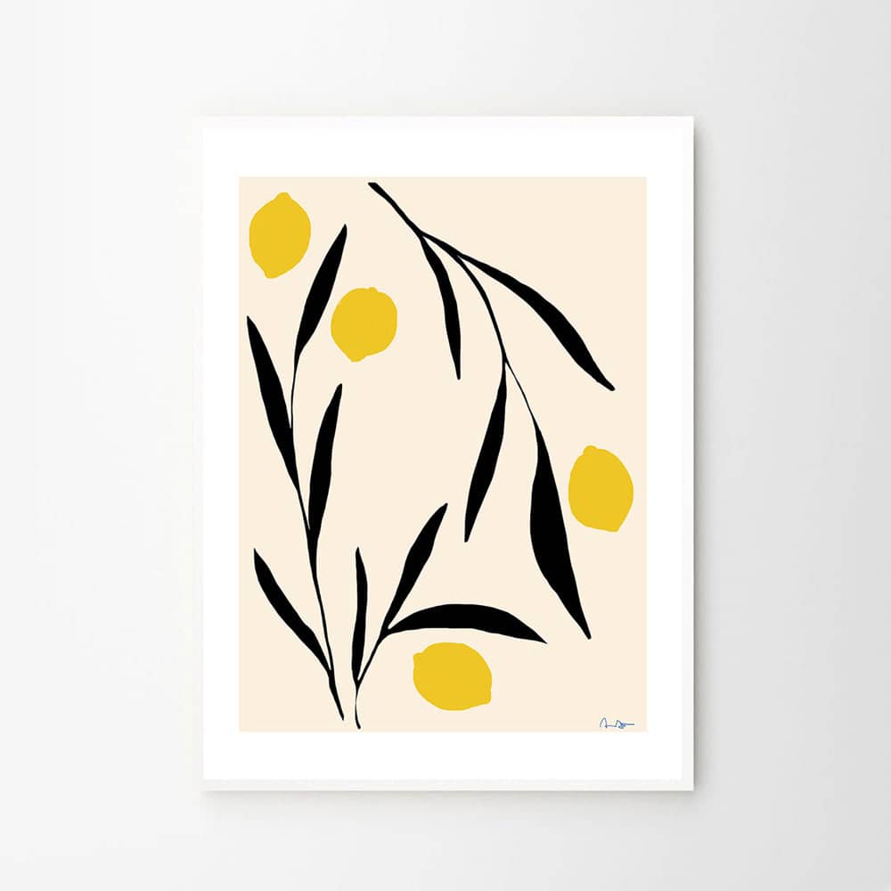 Buy Lemon Print by The Poster Club online - RJ Living