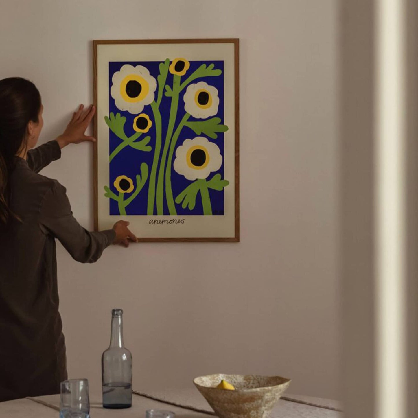 Yellow Anemones Print 100cm X 140cm