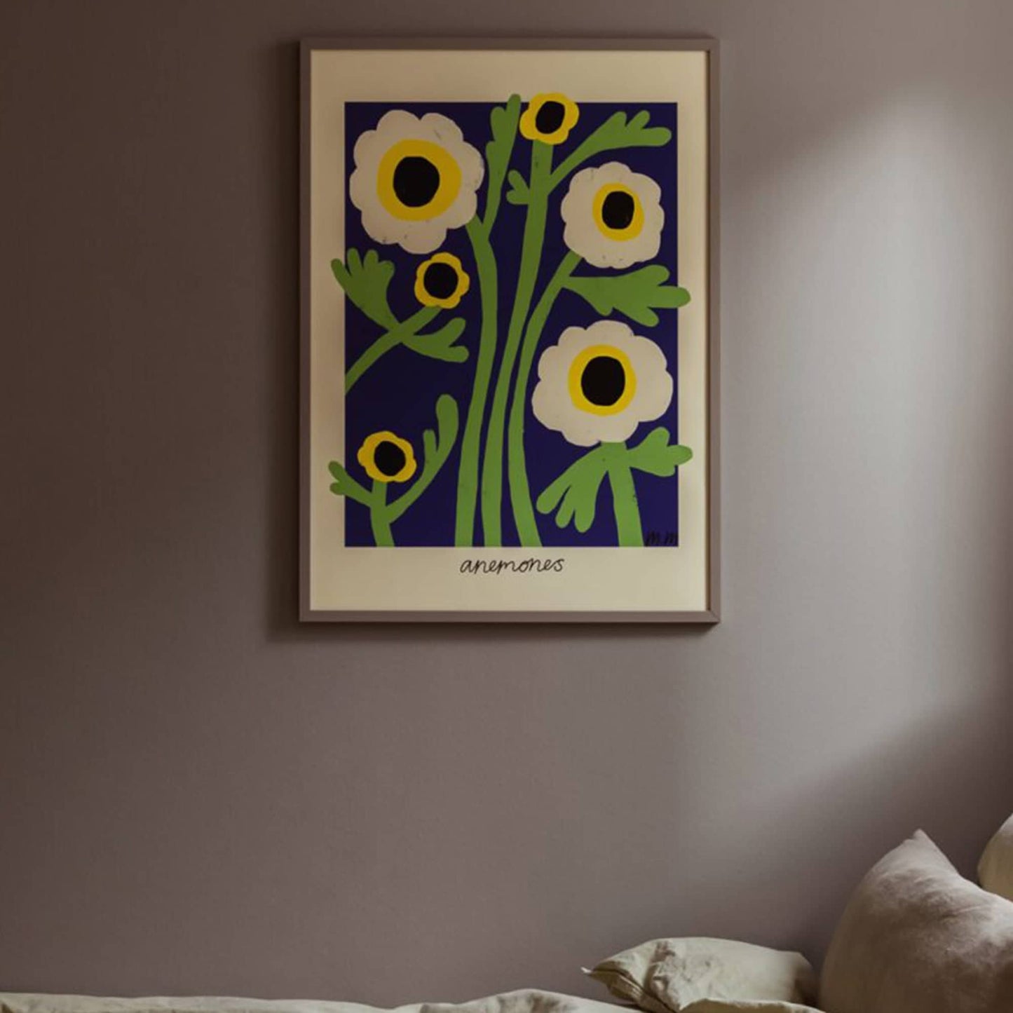 Yellow Anemones Print 100cm X 140cm