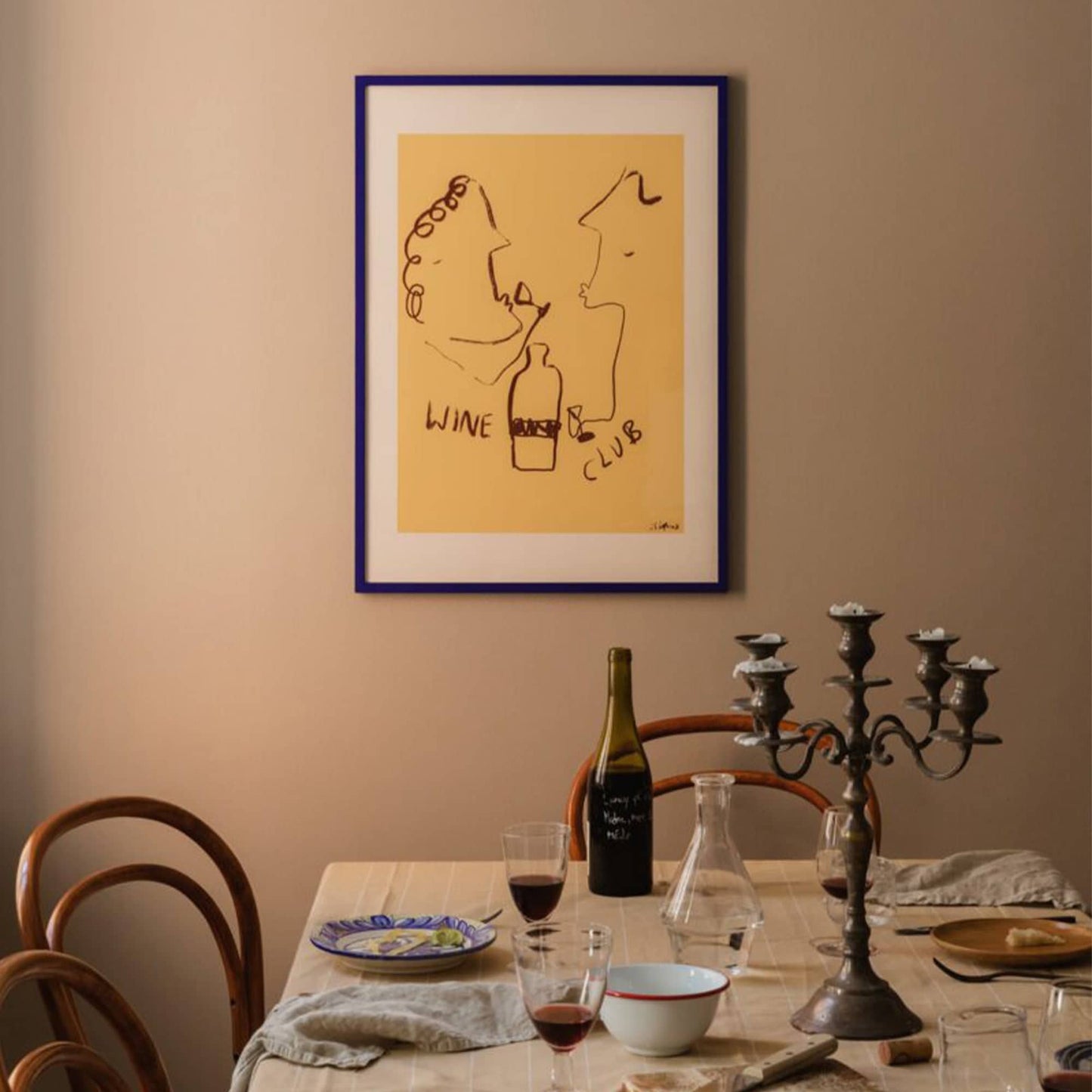 Wine Club Print 30cm X 40cm