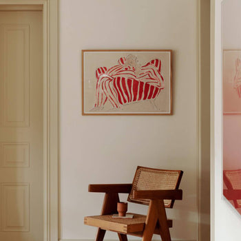 Red Chair Print 50Cm x 70Cm