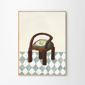 Chair with Fruit Print 50Cm x 70Cm