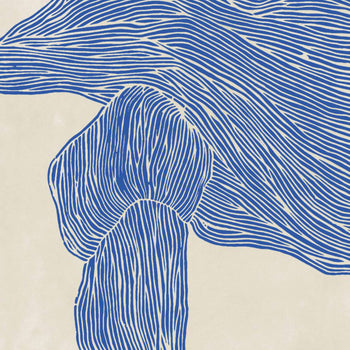 The Line – Navy Print 70Cm x 100Cm