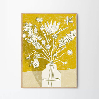 A Yellow Bouquet Print 30Cm x 40Cm