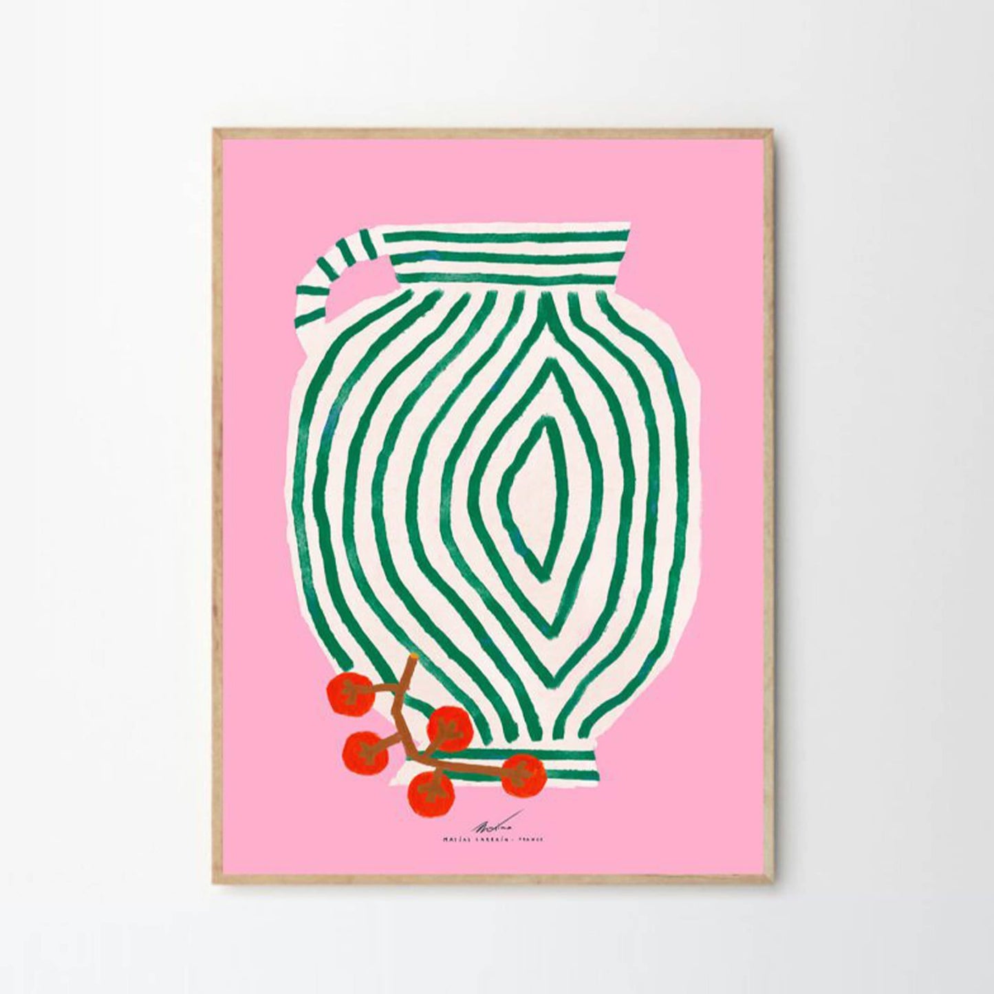 Vase and Currants Print 21Cm X 29.7Cm (A4)