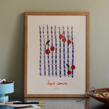 Sept Cerises Print 50Cm x 70Cm