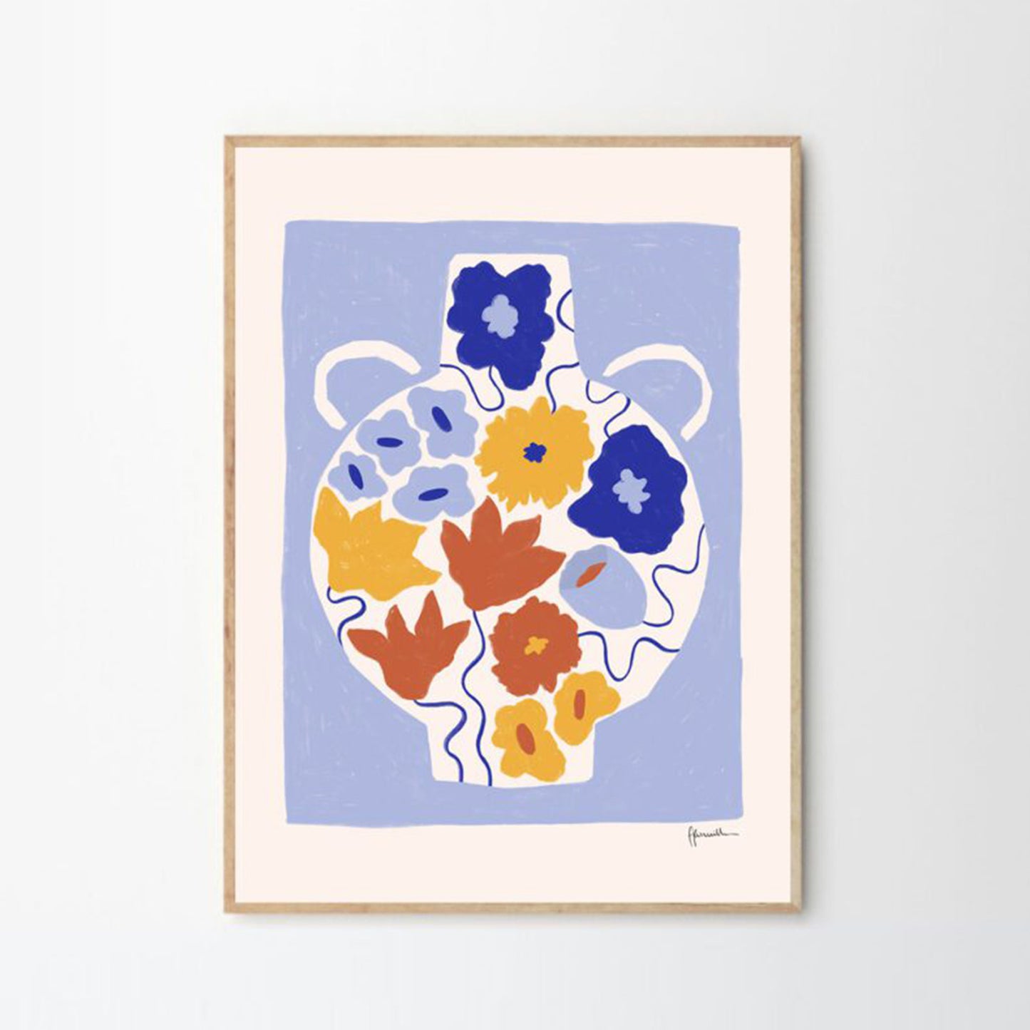 Flower Pot Print 40Cm X 50Cm