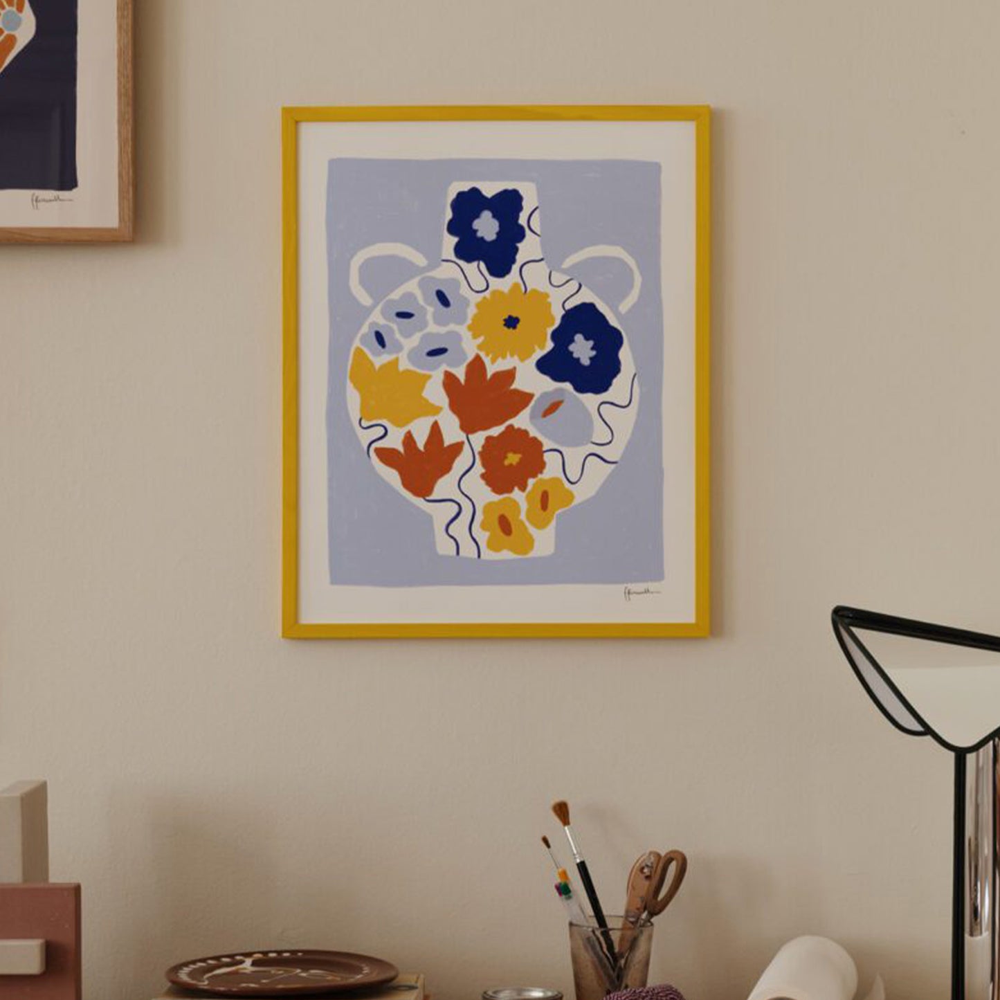 Flower Pot Print 40Cm X 50Cm