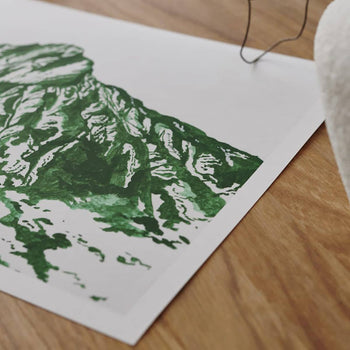 Mount Jade Print 50Cm X 70Cm