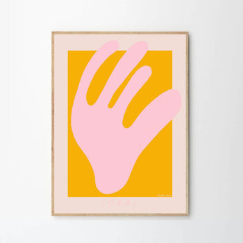 Pink Coral Print 50Cm x 70Cm