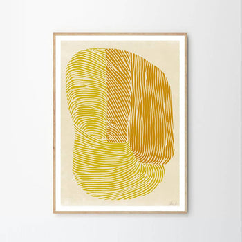 Yellow Reef Print 40Cm x 50Cm