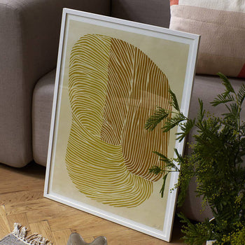 Yellow Reef Print 40Cm x 50Cm