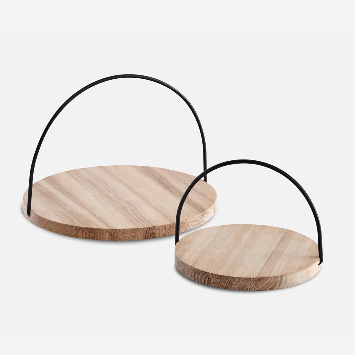 Loop Tray Oak And Black - Small